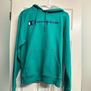 Champion Green and Gray Hoodie Size Small  sweatshirt